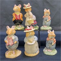 6 Mouse Figurines, Brambly Hedge Gift Collection