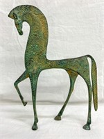 Decorative Metal Horse, MCM, 690g, 10"x6"