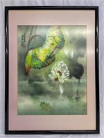 Daniel Wang framed art, 24"x32"