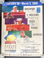 State Farm Women's Tennis Classic Signed Poster.
