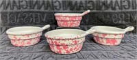4 Bennington Pottery Pink Agate Soup Bowl