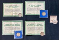 5 Collectors Coins, 1893 US Columbus Silver