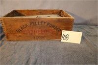 Wooden Black Powder Box
