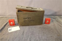 Small Wooden Ammo Box & 2 Wood Cartridge Boxes