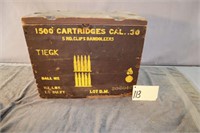 Wooden Ammo Box T1EGK for1500 .30 Cal Cartidges