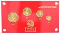 1993 Four Piece American Eagle Gold Coin Set