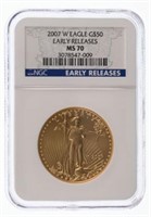 2007-W $50 Gold Eagle Early Releases – NGC