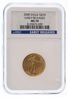 2008 $10 Gold Eagle Early Releases – NGC Graded