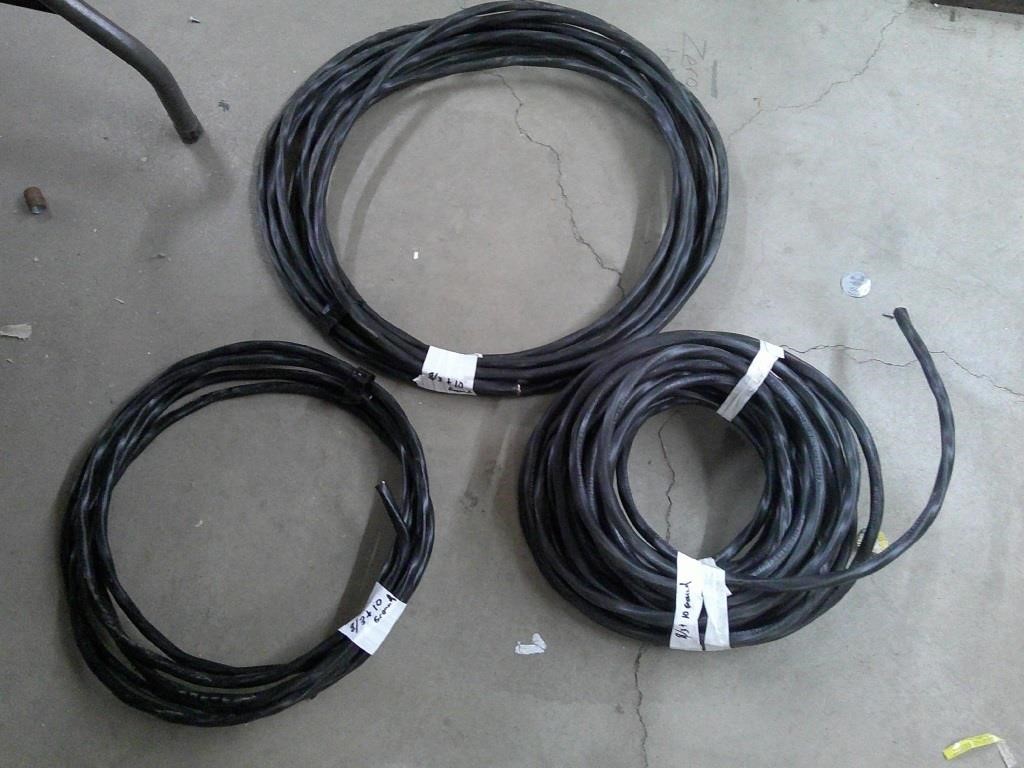 8/3 & 10 awg ground, 3 cuts different lengths