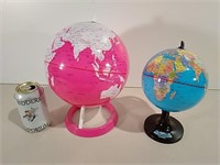 Two World Globes