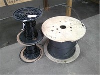 3 partial spools 6 awg wire