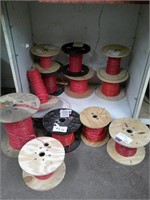 12 partial spools red wire