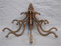 Antique Cast Iron Wall Hanging Coat Rack