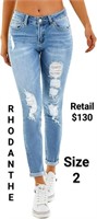NEW Rhodanthe Skinny Boyfriend Jeans Size 2 $130