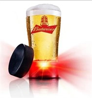 NEW Budweiser Light Up NHL Goal Sync Glass