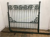 WROUGHT IRON  METAL BED AND RAILS
