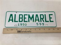 ALBEMARLE CITY LICENSE PLATE