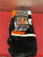 New bengals plush blanket