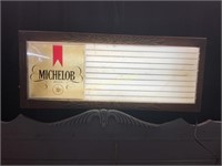 HANGING MICHELOB MENU LIGHT