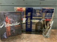 BBQ SMOKER SET   PTMASTER BOOK   GLASS AND SHELLS