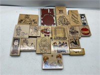 19 CHRISTMAS RUBBER STAMPS