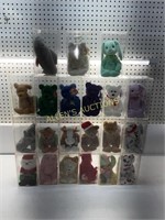 21 TY BEANIE BABIES WITH CASES