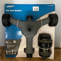 Orbit Gear Drive Sprinkler, 65ft Dia, 6 patterns