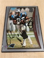 MICHAEL BATES AUTOGRAPHED FOOTBALL CARD