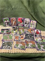 Lot E 18 Purple MLB baseball Cards