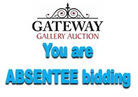 All Bidding on HiBid is ABSENTEE ONLY: