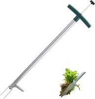 Stand Up Weeder Manual  Long Handle  Steel Claws