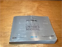 Mazda, Miata owners manual