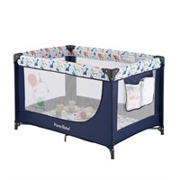 Pamo Babe Portable Crib & Playpen  Blue