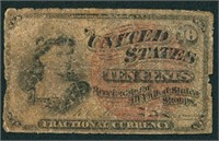 10¢ Fourth Issue Fractional Note