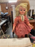 Vintage polyana doll in box