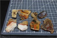 Mixed Preformed Agate Pieces For Jewelry, 6oz