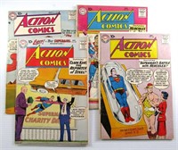 (4) Action Comics Group of 4 (DC, 1958-1960)