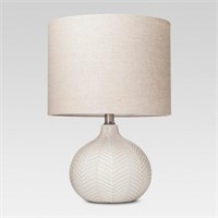 Ceramic Lamp Cream - Threshold with bulb