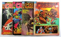 (4) Creepy Horror Magazines (Warren, 1975/76)