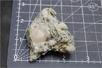 Pink & White Calcite Specimen W/ Pyrite 3.2oz