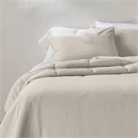 King/Cal King Heavy Linen Blend Comforter Set
