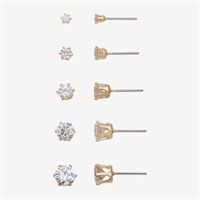 Mixit Gold Tone Cubic Zirconia Stud Earrings