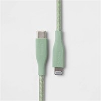 6' Lightning-USB-C Cable - heyday Green