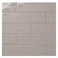 LuxeCraft Gray 3x12in Ceramic Subway Tile