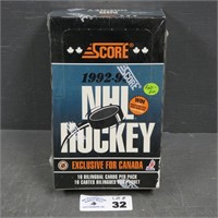 Sealed Box of 1992-93 Score Hockey Cards