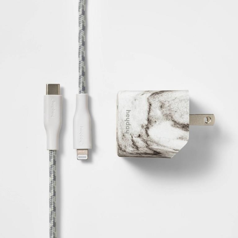 Lightning USB-C Charging Kit - Heyday Marble