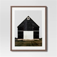 24x30 Barn Framed Poster Black - Threshold
