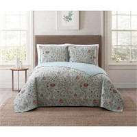 Bedford Multicolored King Quilt Set  3-Piece