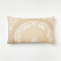 Woven Suzani Lumbar Pillow Gold - Studio McGee