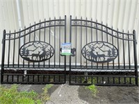 Brand New 14ft Bi-Parting Deer Iron Gate (NY229E)